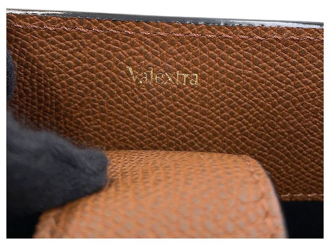Bolso Tote Valextra de piel de becerro marrón Castaño Chocolate - vista 13