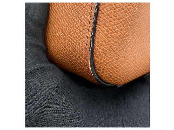 Bolso Tote Valextra de piel de becerro marrón Castaño Chocolate - vista 7