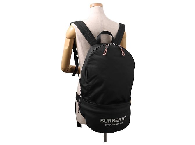 Borsa a tracolla Burberry in nylon Nero - vista 4