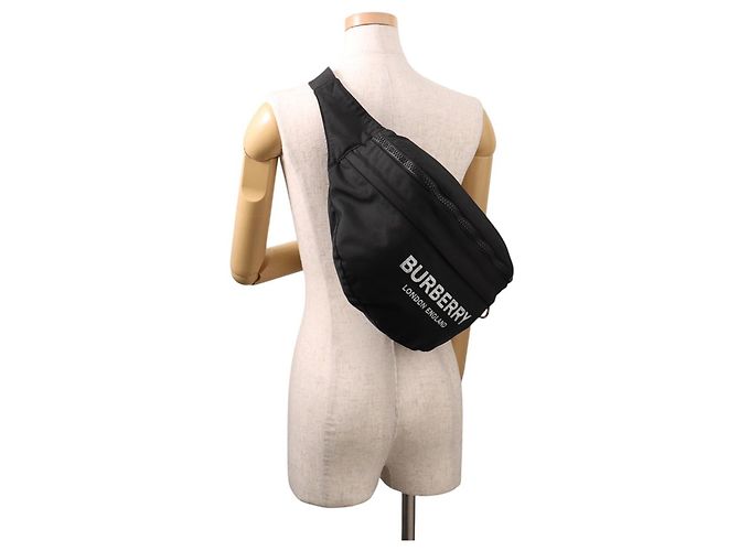 Borsa a tracolla Burberry in nylon Nero - vista 6