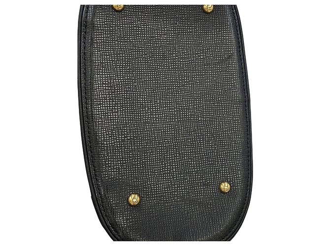 Sac à main MCM en cuir noir - vue 7
