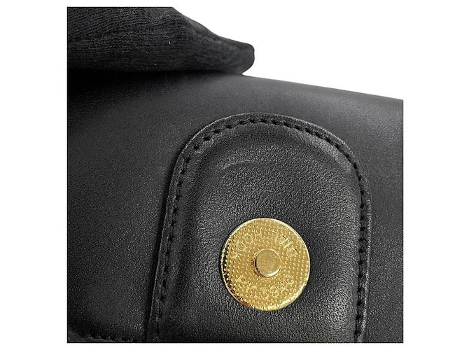 Sac à main MCM en cuir noir - vue 9