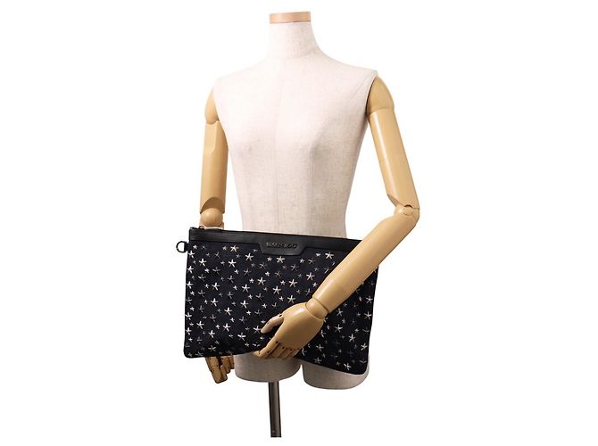 Bolso de mano Jimmy Choo Derek Star Studs Negro - vista 4