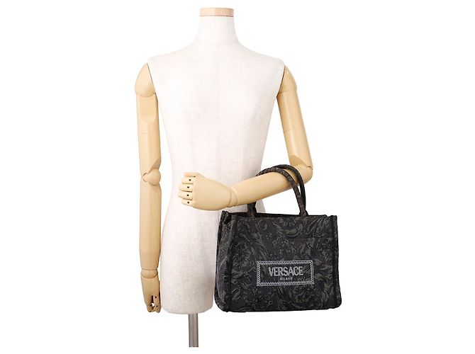 Versace Barocco Athena Kleine Handtasche Braun Schwarz - Ansicht 4