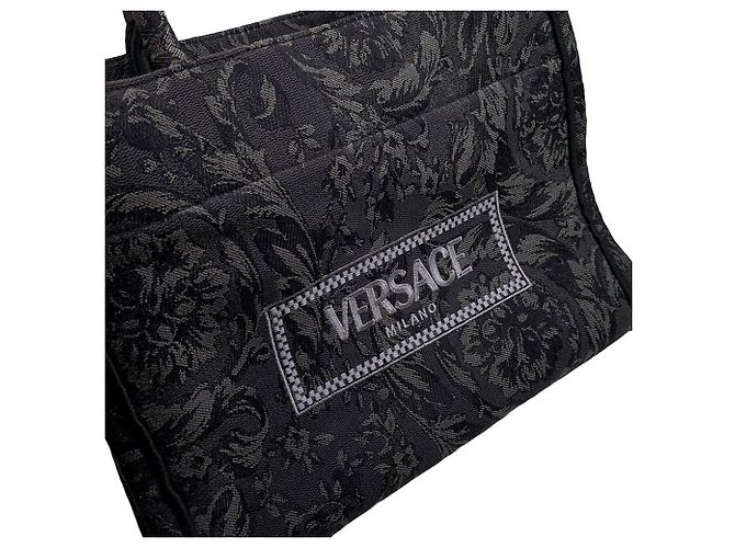Versace Barocco Athena Kleine Handtasche Braun Schwarz - Ansicht 7