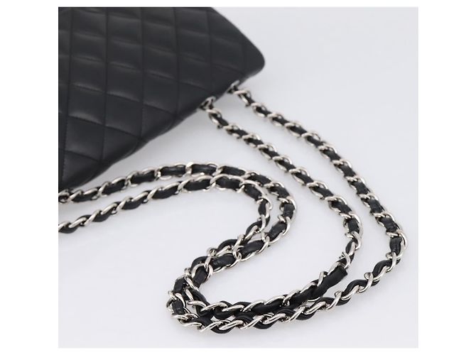 Chanel Vintage Square Classic Flap Quilted Lambskin Small Schwarz - Ansicht 7