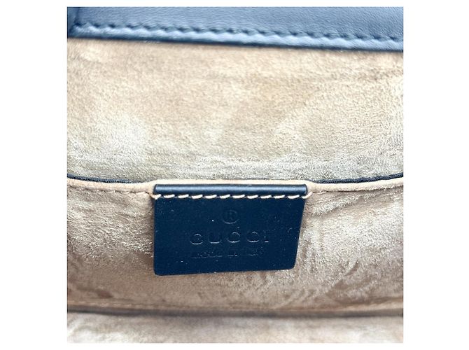 Gucci Sylvie Top Handle Leather Mini Negro - vista 6