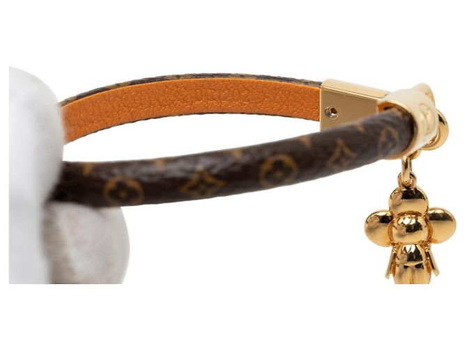 Bracciale con ciondolo Vivienne Louis Vuitton Marrone - vista 8