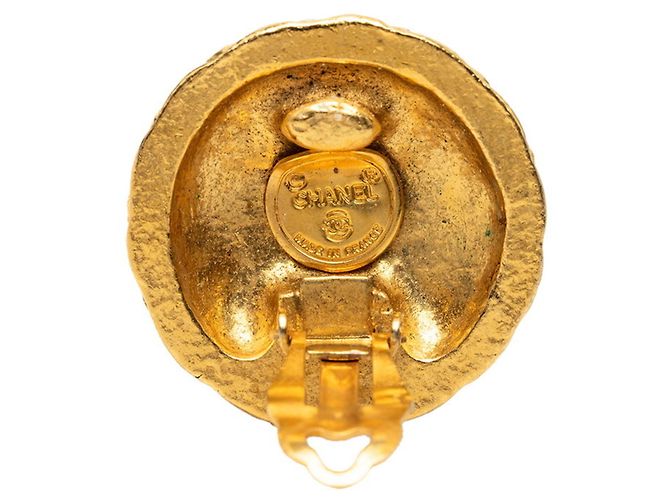 Chanel Vintage Coco Mark Ohrringe Golden - Ansicht 3