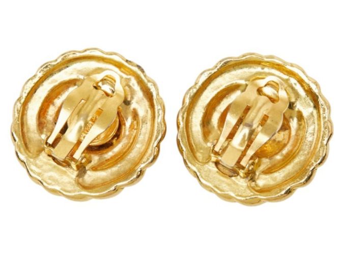 Chanel Coco Mark Vintage Ohrringe Golden - Ansicht 3