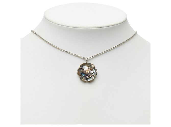 Collana a catena vintage Chanel Camellia Multicolore - vista 6