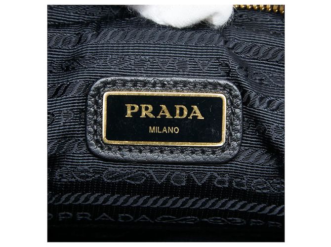 Bolsa Tiracolo Prada Logo Preto - vista 10