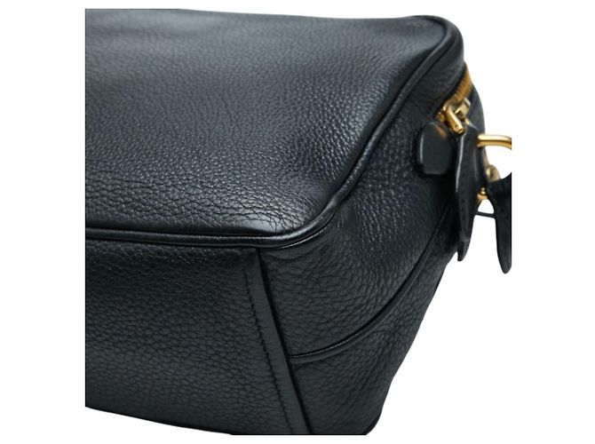 Bolsa Tiracolo Prada Logo Preto - vista 6