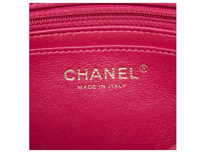 Bolsa de ombro com corrente Chanel Coco Mark V-stitch Rosa - vista 7