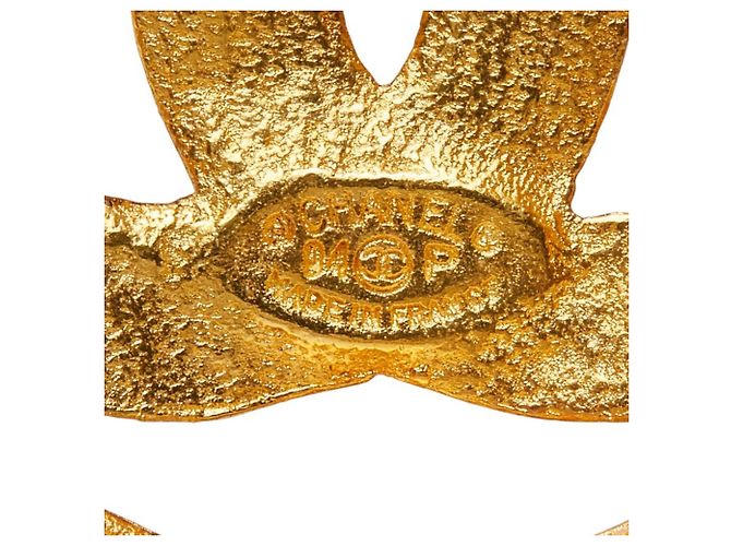 Timeless Chanel Coco Mark Vintage Brosche Golden - Ansicht 3