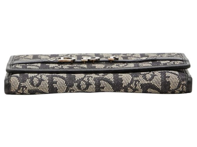 Cartera larga Christian Dior Dior Trotter Negro Crudo - vista 3