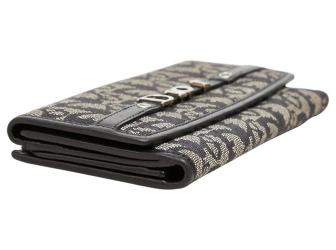 Cartera larga Christian Dior Dior Trotter Negro Crudo - vista 5