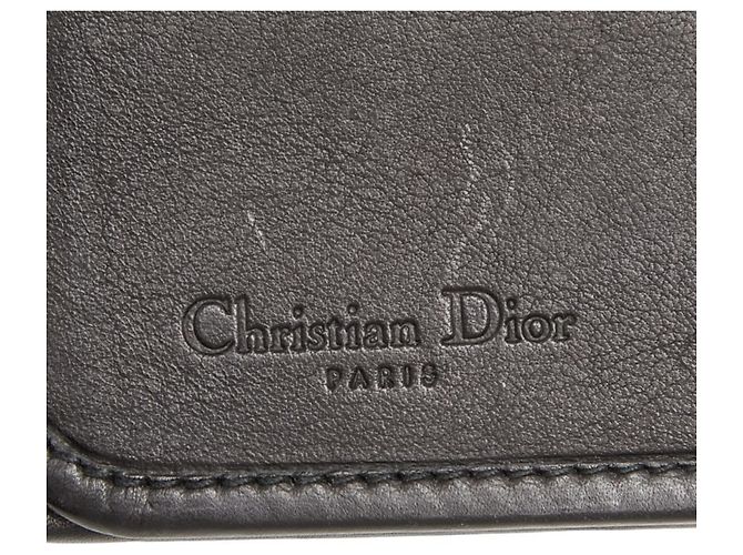 Cartera larga Christian Dior Dior Trotter Negro Crudo - vista 8