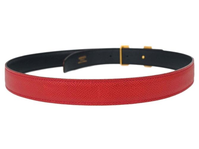 Hermès Ceinture réversible Hermes Constance en cuir Medium Rouge - vue 2