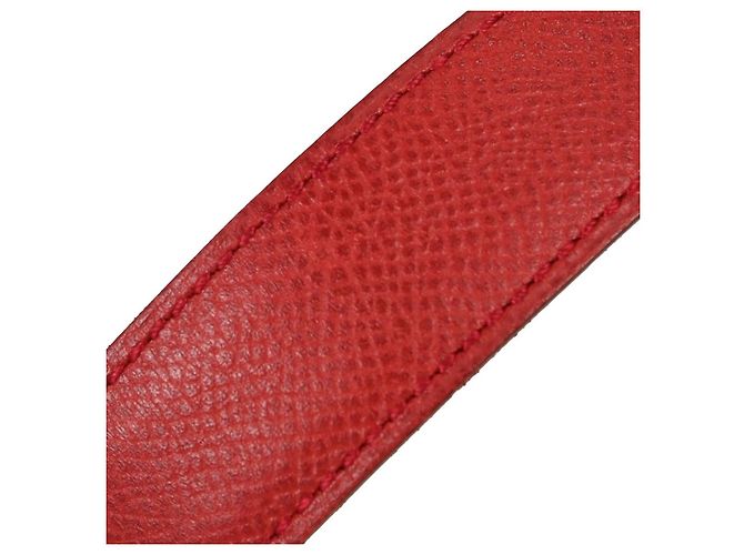 Hermès Ceinture réversible Hermes Constance en cuir Medium Rouge - vue 3