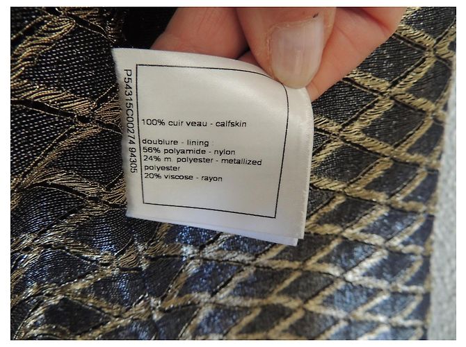 Timeless Chanel Abrigo de Cuero Negro Métiers d'Art Paris-Rome - vista 11