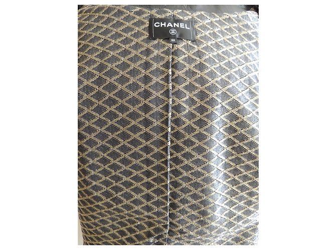 Timeless Chanel Abrigo de Cuero Negro Métiers d'Art Paris-Rome - vista 12
