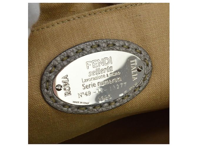 Fendi Selleria Front Pocket Leather Large Braun - Ansicht 4