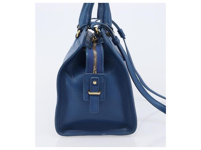 Autre Marque Saint Laurent Chyc Cabas Leather Medium Blau - Ansicht 4