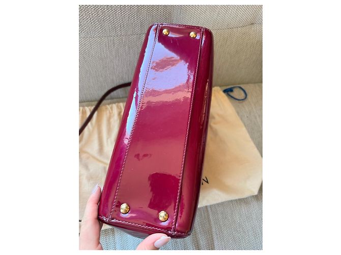 Louis Vuitton Monogram Vernis Alma BB Handtasche - Dunkelrot Bordeaux - Ansicht 5