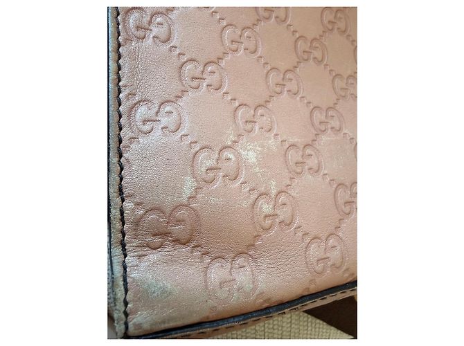 Gucci Emily Schultertasche aus Leder mit geprägtem Monogramm Pink - Ansicht 6