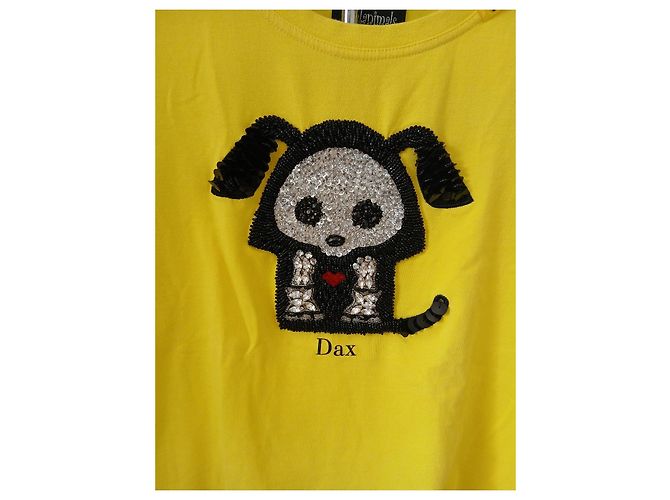 Camiseta Gráfica Pinko x Skelanimals Amarilla - vista 4