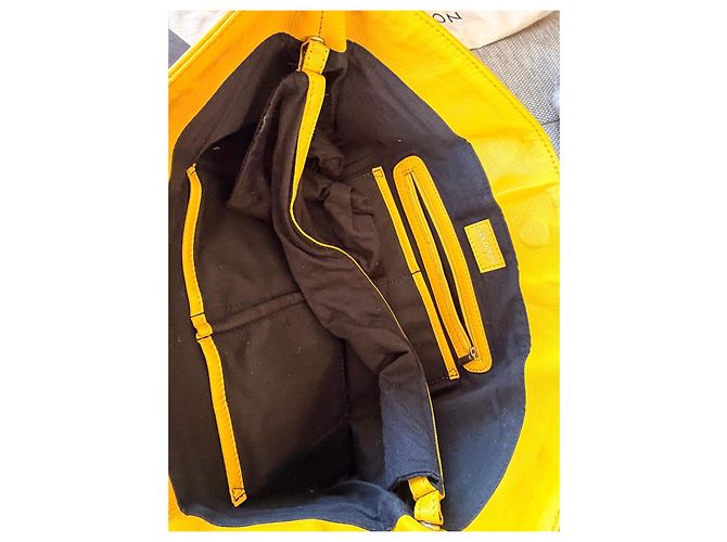 Autre Marque Borsa tote Lollipops Paris in pelle intrecciata gialla D'oro Giallo - vista 8