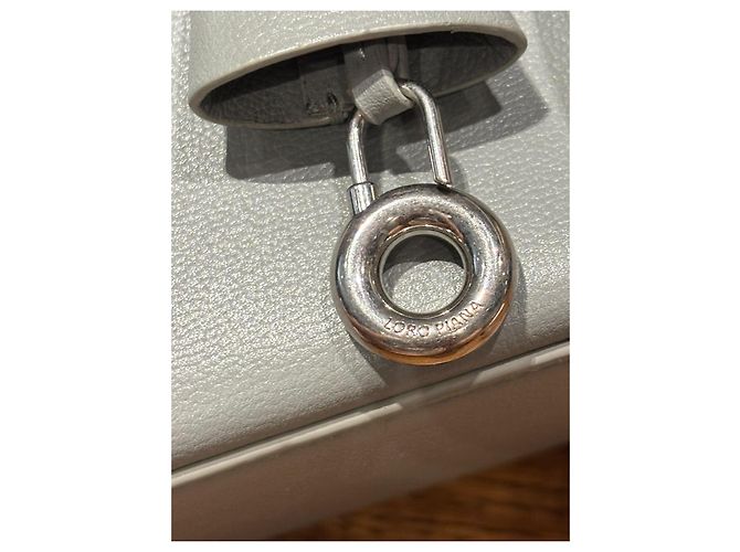 Loro Piana Borsa Open Walk L 27 Grigio - vista 7