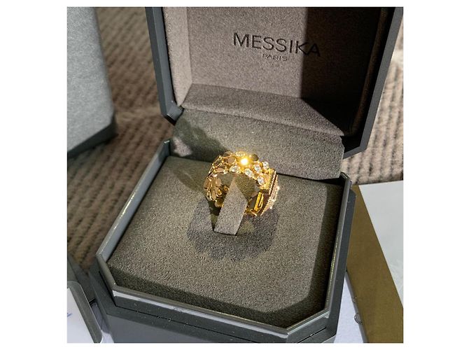 Messika Diamantring Smaragd-Schliff Golden - Ansicht 3