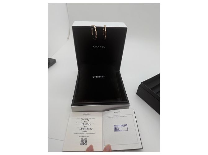 Chanel Coco Crush Ohrringe Diamant-Muster Roségold Golden - Ansicht 3