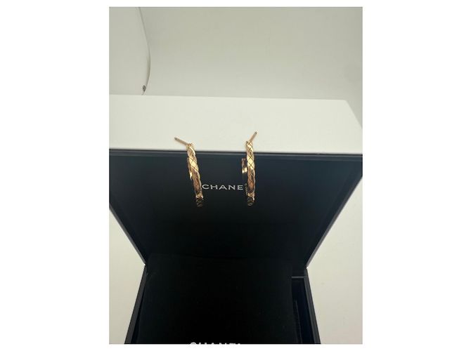 Chanel Coco Crush Ohrringe Diamant-Muster Roségold Golden - Ansicht 6