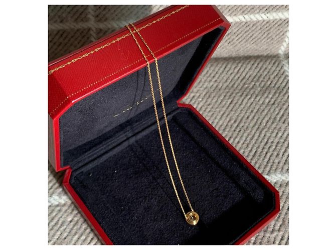 Collana Cartier in Oro Rosa con Disco di Diamanti D'oro - vista 5