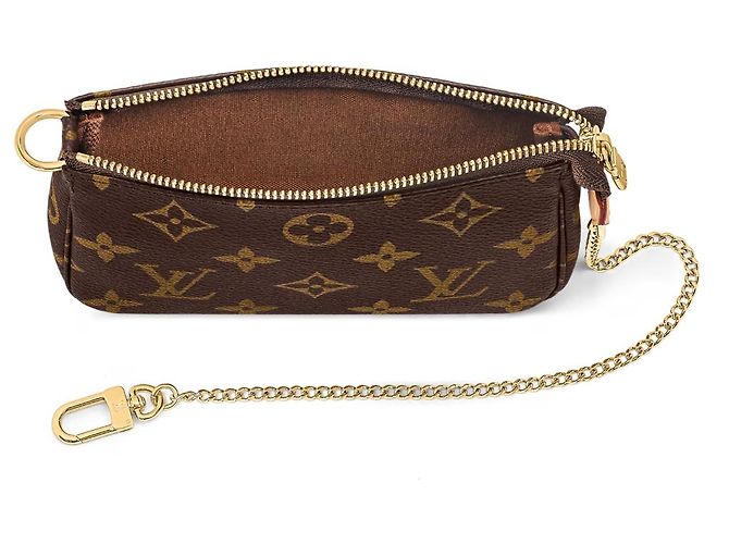 Louis Vuitton Mini Pochette Accessoires Monogram Marron Monogramme - vue 2