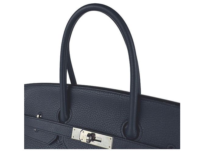 Hermès Bolsa de mão Hermes Birkin 35 Azul - vista 10