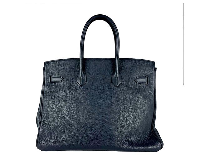 Hermès Bolsa de mão Hermes Birkin 35 Azul - vista 3