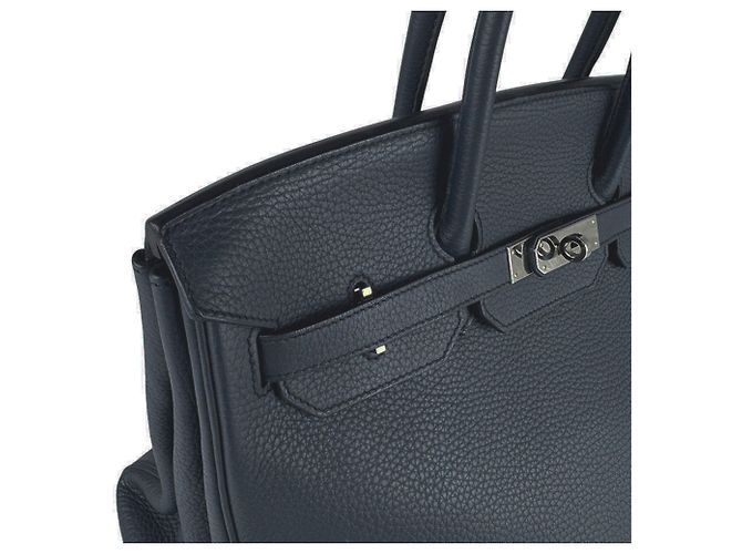 Hermès Bolsa de mão Hermes Birkin 35 Azul - vista 6