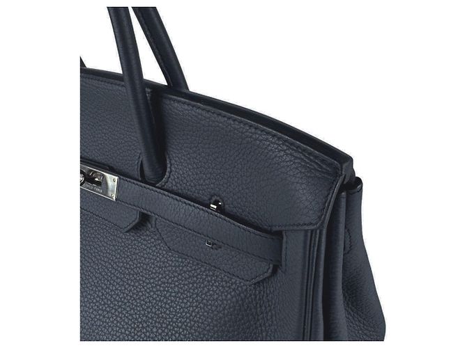 Hermès Bolsa de mão Hermes Birkin 35 Azul - vista 7