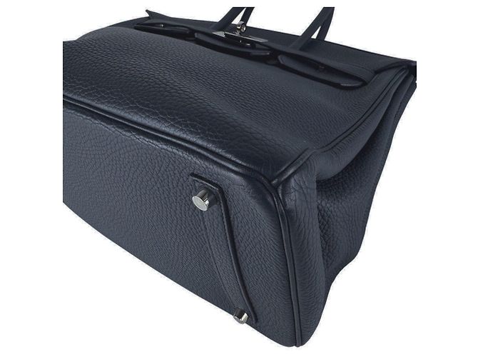 Hermès Bolsa de mão Hermes Birkin 35 Azul - vista 9