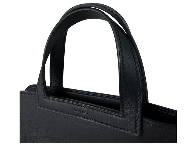 Hermès Bolsa Hermes Alzan Mini Veau Swift Preto - vista 11