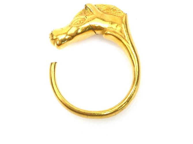 Ring Hermès Anello a Fascia in Oro Hermes - Design Cavallo D'oro - vista 2