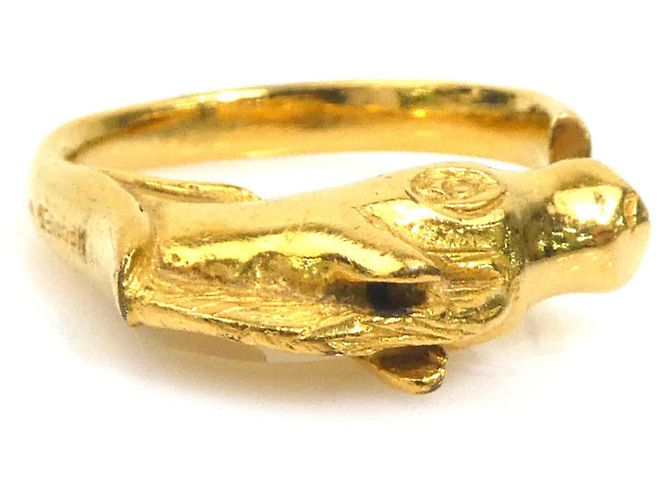 Ring Hermès Anello a Fascia in Oro Hermes - Design Cavallo D'oro - vista 4