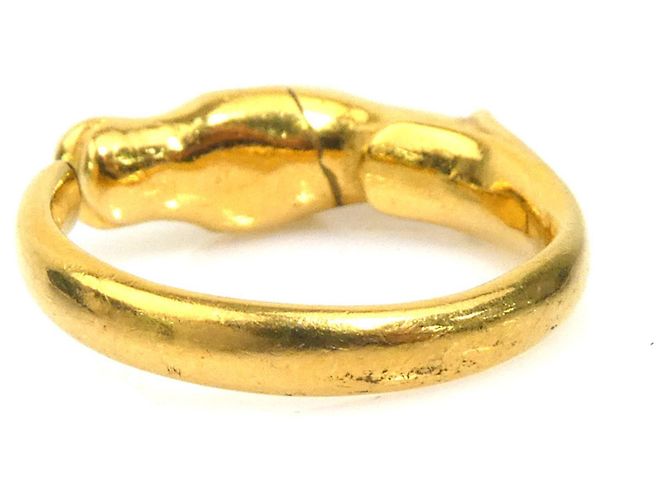 Ring Hermès Anello a Fascia in Oro Hermes - Design Cavallo D'oro - vista 6