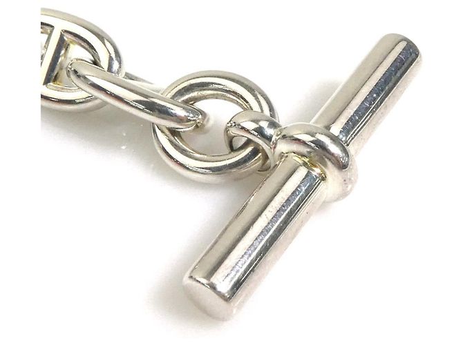 Hermès Pulseira de Berloques Hermes Chaine d'Ancre PM Prata - vista 6