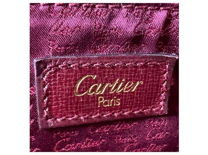 Borsa Cartier Must Line - Pelle Bordeaux Bordò - vista 12