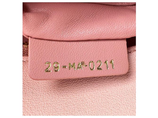 Clutch/Borsa a tracolla in pelle rosa Christian Dior - vista 13